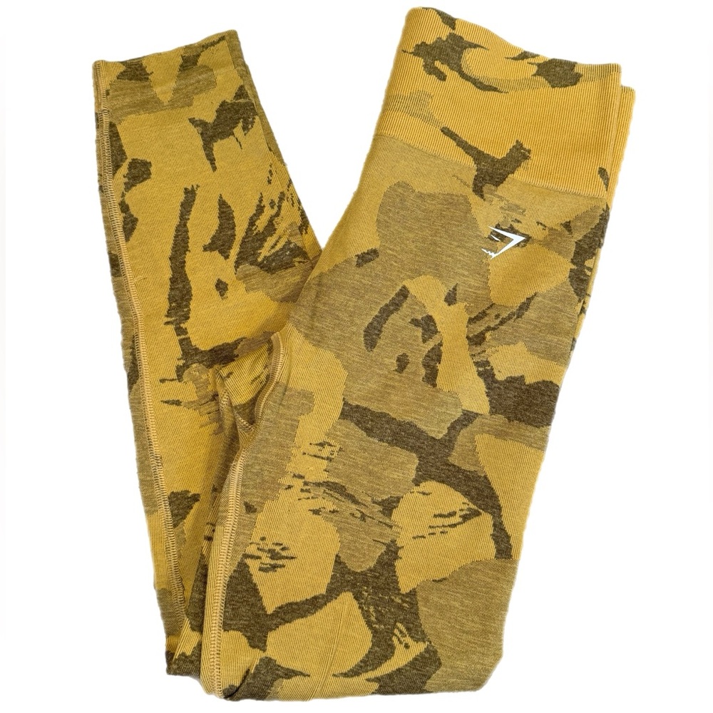Seamless Olive Camo Active Leggings